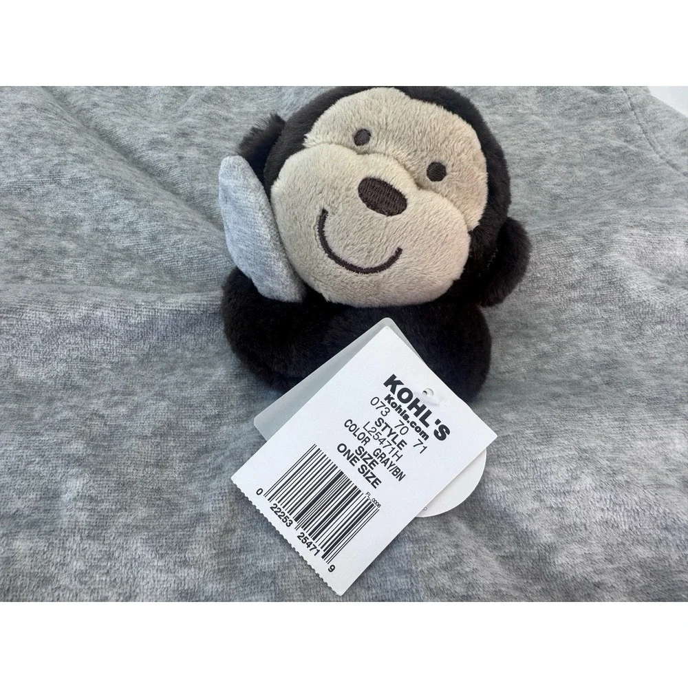 Carters Monkey Baby Security Blanket 